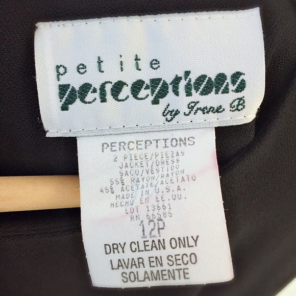 Petite Perception by Irene B black dress size 12 - Picture 5 of 5